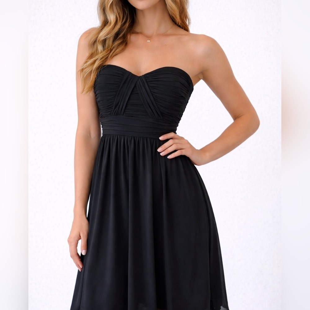 Gianni Bini Black Strapless Dress